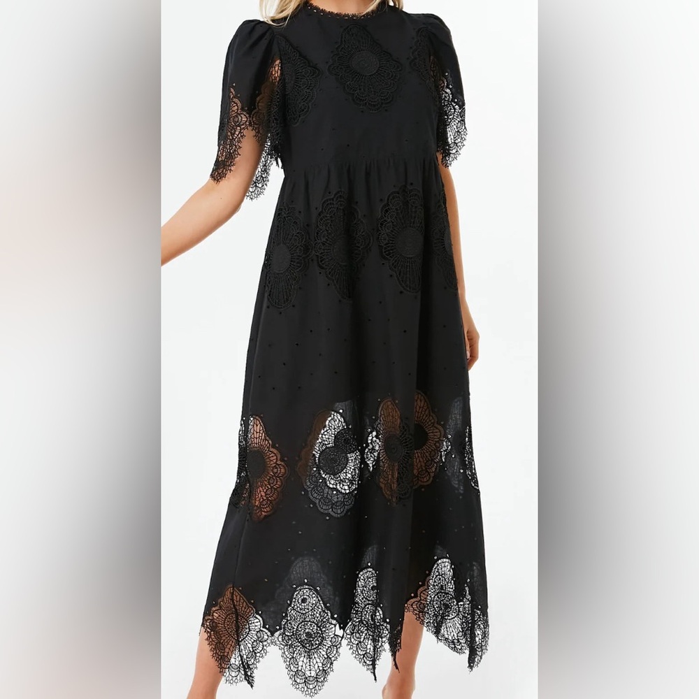 Tuckernuck Black Lace Dress